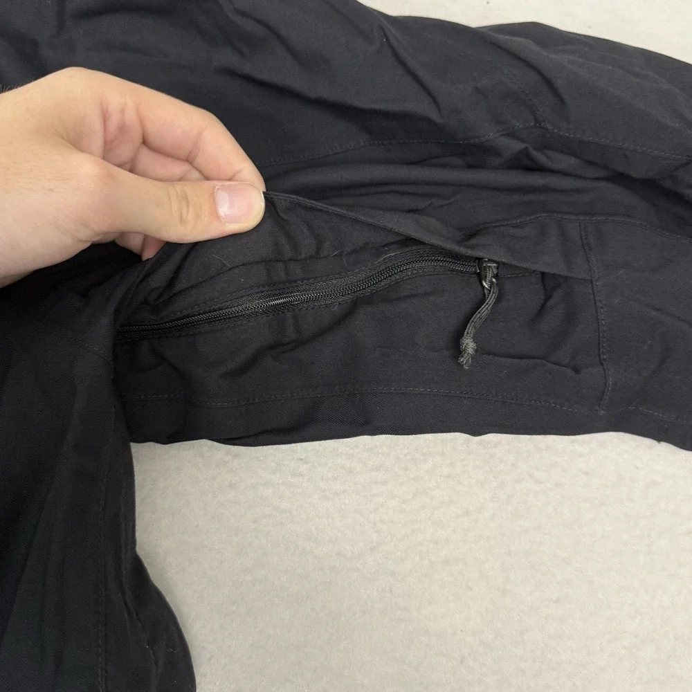 The North Face HyVent Ski Jacket Men's Large Black‎ Hooded Shell Parka 2008
